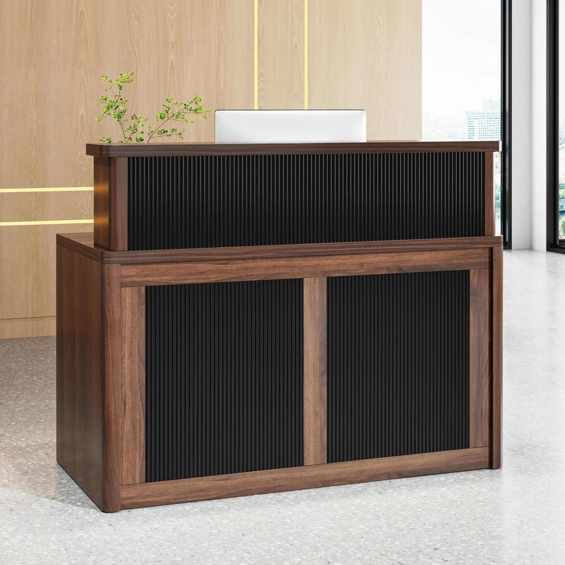 American retro checkout page counter bar clothing store hotel welcome desk reception desk company office front desk