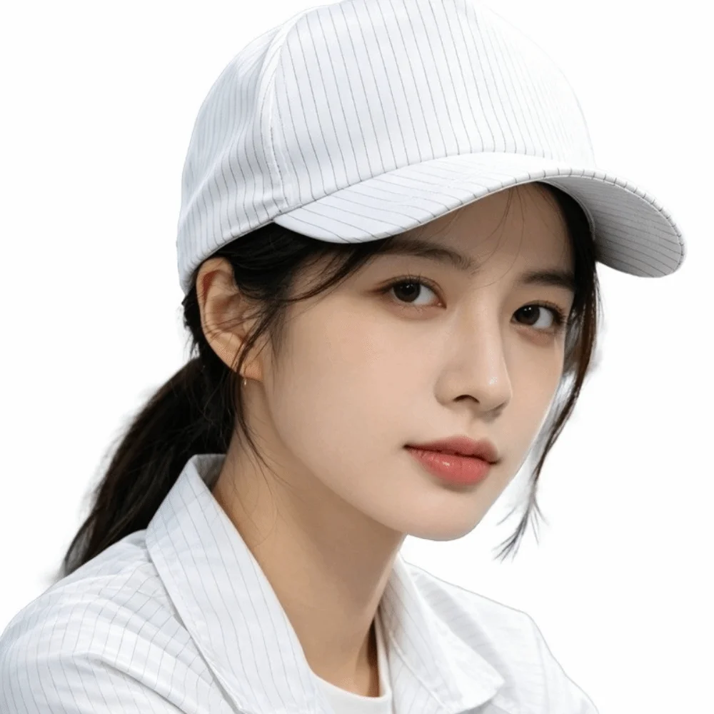 Durable Anti Static Dust Proof Hat Top Mesh Hard Tongue Work Hat Washable Breathable Baseball Cap Cooking