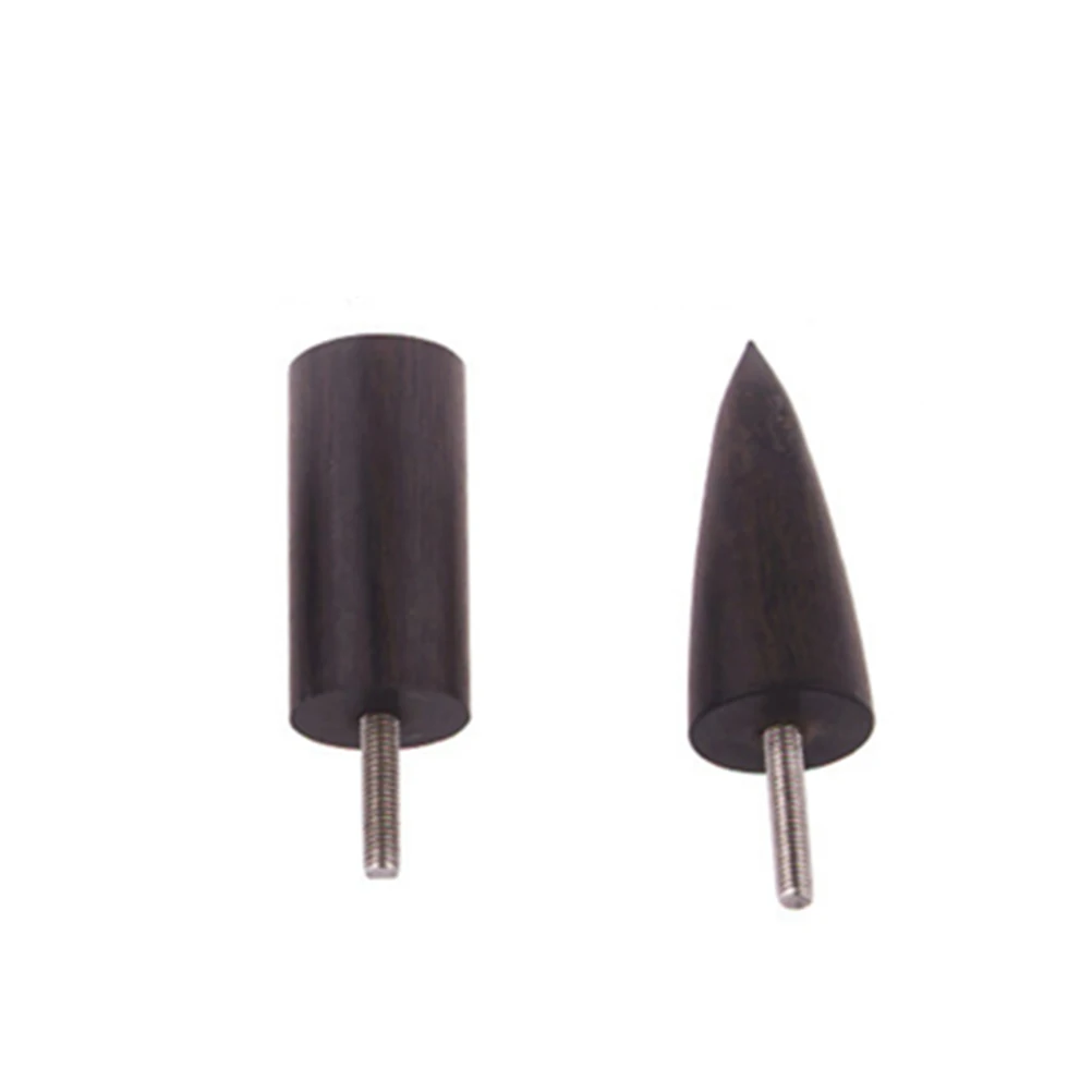 

2PCS Ebony Sanding Rod Slicker Burnisher Electric Polished Head Tools Wooden Durable Ideal Holsters Sheaths