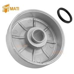 M MATI Rear Brake Drum Hub for Honda Rancher 420 TRX420 2007-2013 43620-HP5-600 91351-HB3-004