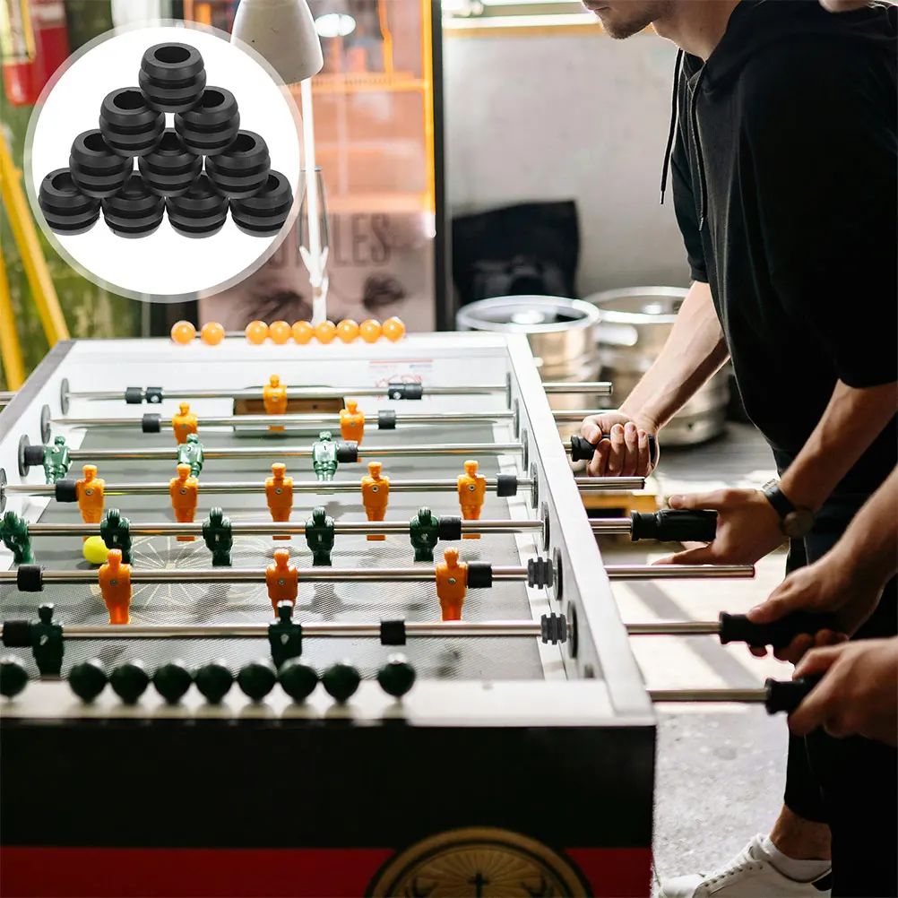 

16 шт. настольные резиновые бамперы, прочные прокладки, запасные части, прочные подшипниковые стержни, аксессуары, бампер для настольного футбола, настольный футбол