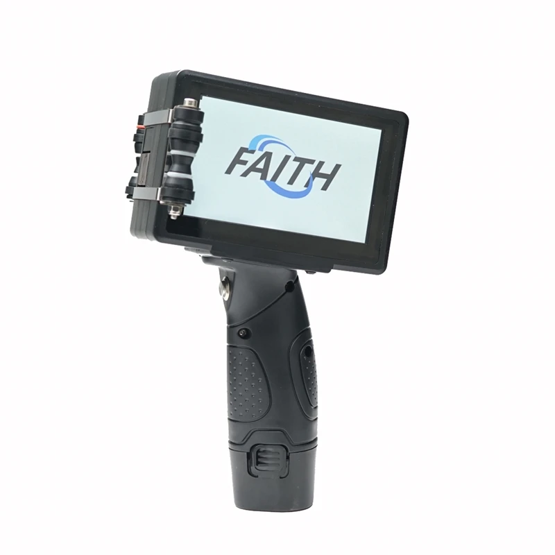 Faith-12.7mm TIJ handheld printer, 5-inch touch screen, USB interface, QR code, inkjet, 15 languages