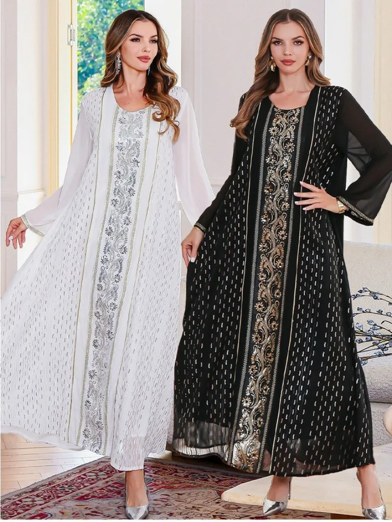 

Eid Women Dress Abaya Muslim Ramadan Jalabiya Embroidery Party Dresses Dubai Long Robe Morocco Kaftan Islam Vestidos Largos 2025