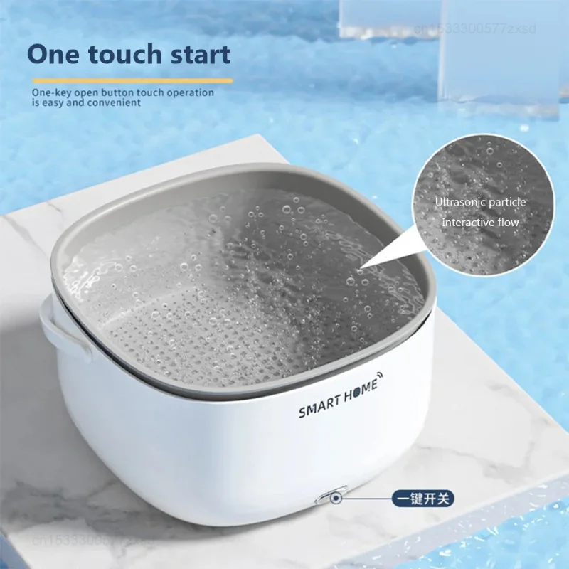 Ultrasonic Vegetable Washing Machine Food Remove Pesticide Residues Washer Fruit Dirt Cleaning Purifier Basket Kitchen Supplies