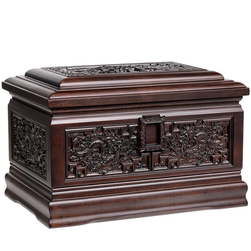 Urn Solid Wood Ebony High-grade Moisture-proof Life Box Funeral Supplies