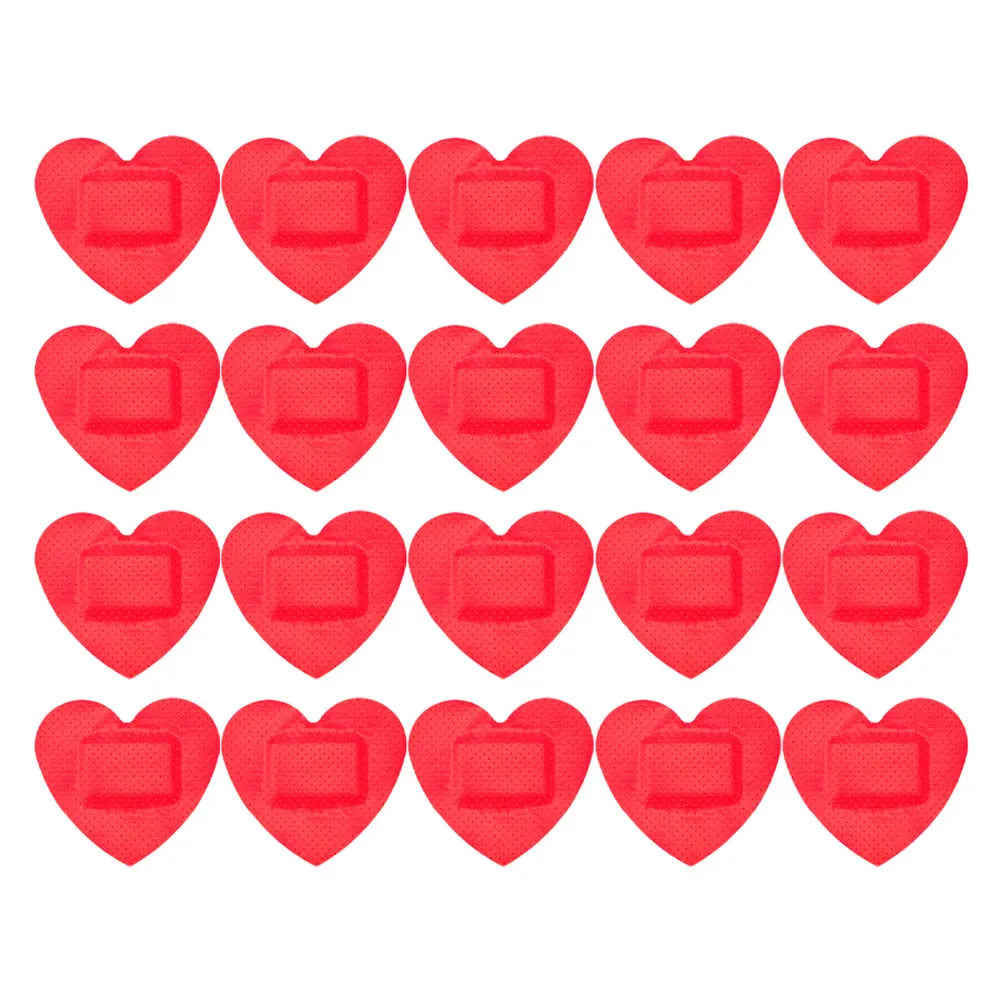 

20 Pcs Heart Wound Stickers Cute Bandages Patch Waterproof Small Circle for Face