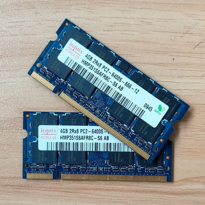 RAM DDR2 4 GB สำหรับแล็ปท็อป RAMS DDR2 4 GB 800MHz หน่วยความจำแล็ปท็อป DDR2 4 GB 2RX8 PC2-6400s-666-12 SODIMM 1.8V