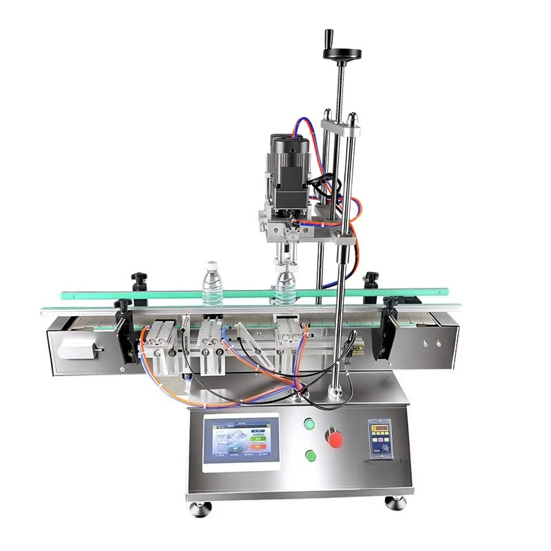 Automatic desktop capping machine, duck bill thread bottle cap rubbing machine, spray bottle plastic bottle capping machine