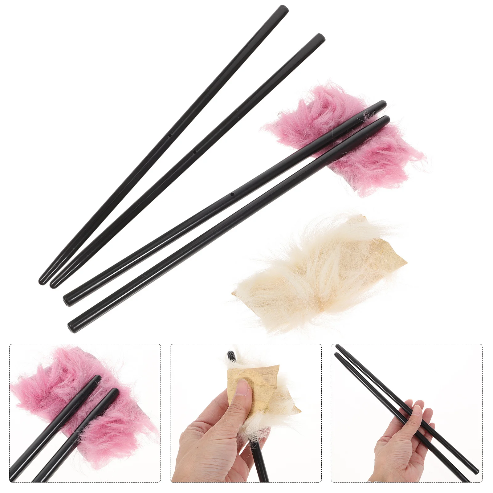 

2 set Static Electricity Experiment Equipment Physics Friction Electrification Lab Tool For Junior High School Teaching Rubber