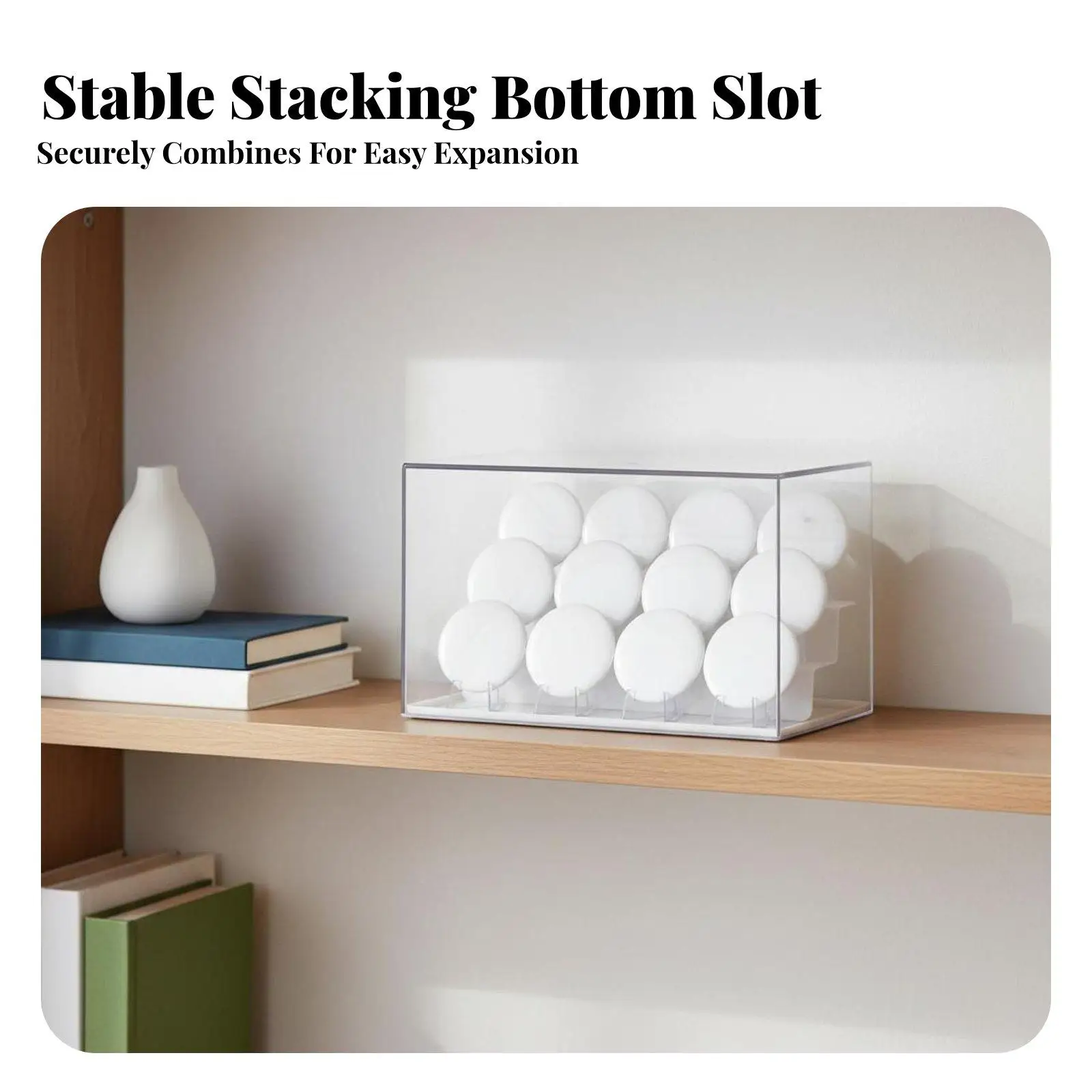 Clear Pin Organizer Dustproof Individual Stands Tidy Layout for Display