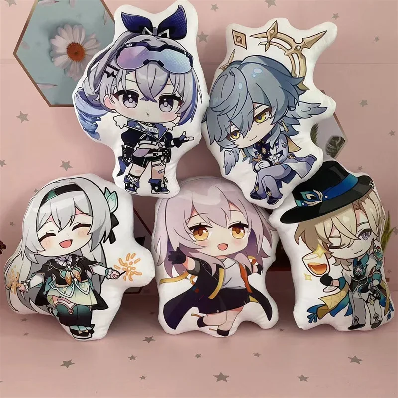 Honkai: Star Rail Fantasy Figurines Mini Printed Pillow Pendant Kafka Tingyun Jing Yuan Seele Exquisite Kawaii Juguetes Gift