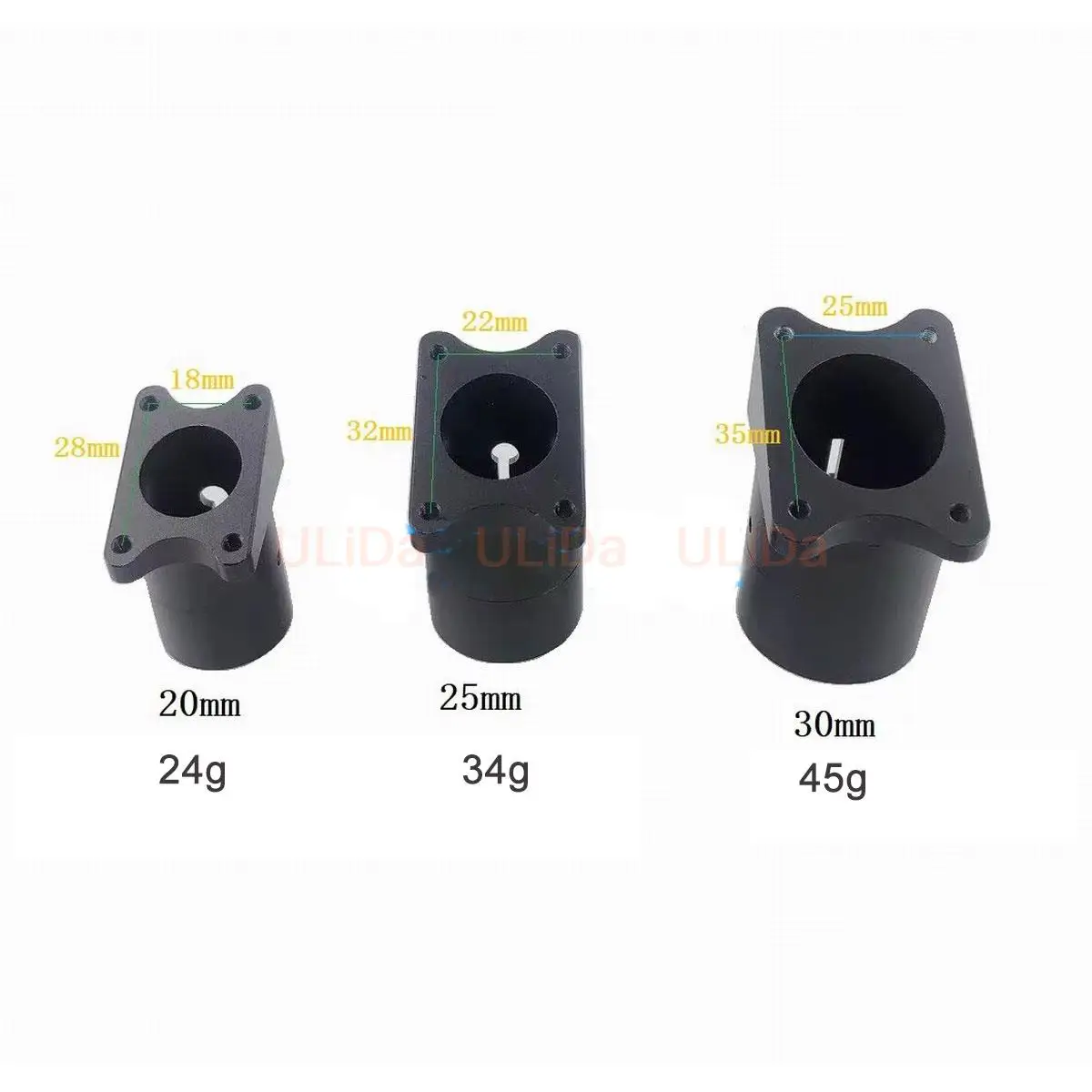 Aluminum Alloy Landing Gear Holder with 20 Degree Tilt Mounting Bracket for RC Agricultural Drone 20/25/30mm Carbon Tube