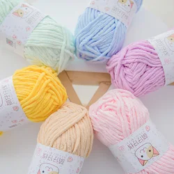 Chunky Chenille Fancy Yarn for Hand Knitting, 100g, Wholesale Prices, Baby Blanket, 100% Polyester, 100g