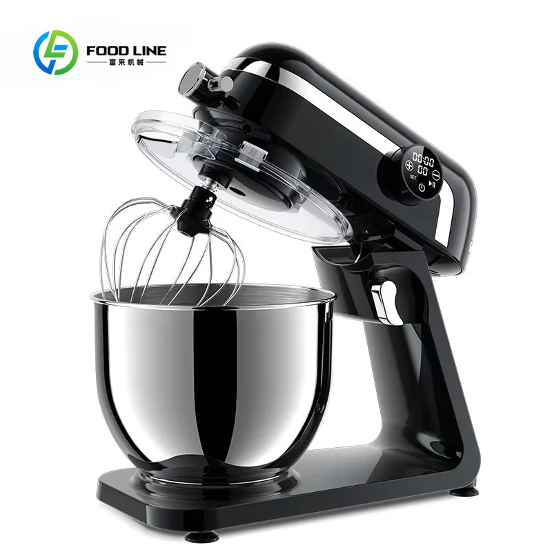 Customized 6.5L-8L Stainless Mixing Bowl Professional Electric Baking Cakes Stand Mixer for Kitchen Appliance with LED Display