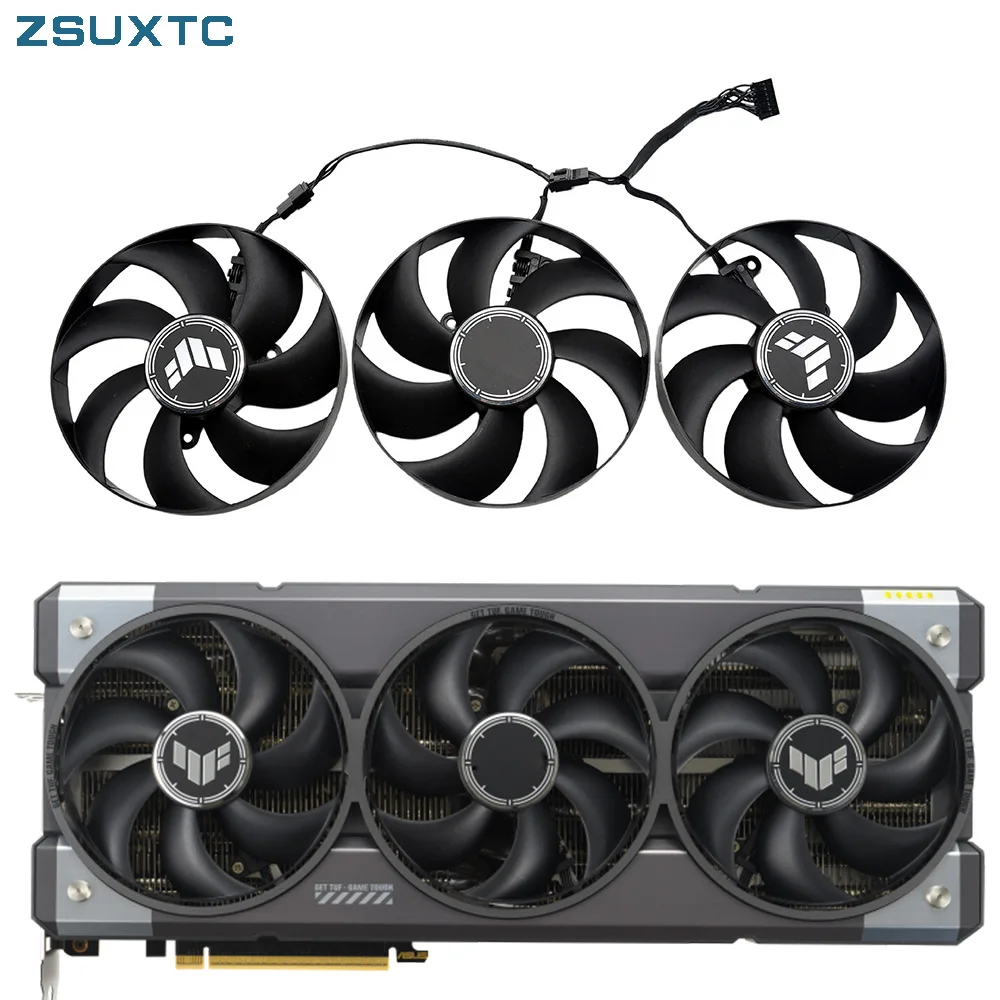 Original Graphics Card Fans RTX5080 RTX5090 T129215BU DC12V for ASUS GeForce  RTX 5080 5090 TUF OC GPU Cooling Fan