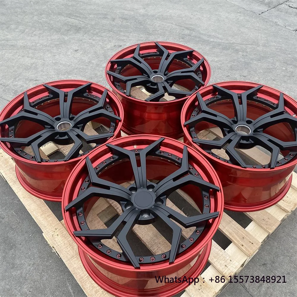 

Custom 5x120 5x114.3 5x112 Aluminum Alloy 18-23 Inch Rims Racing Car Wheels 2 Pieces Forged Wheels