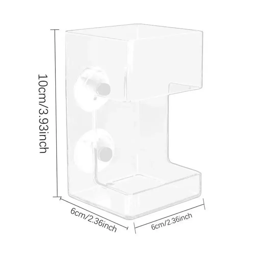 

Square/Circle Suction Cup Fish Feeder Transparent Plastic Station Floating Food Tray Floating Food Feeder Fish Food Ring