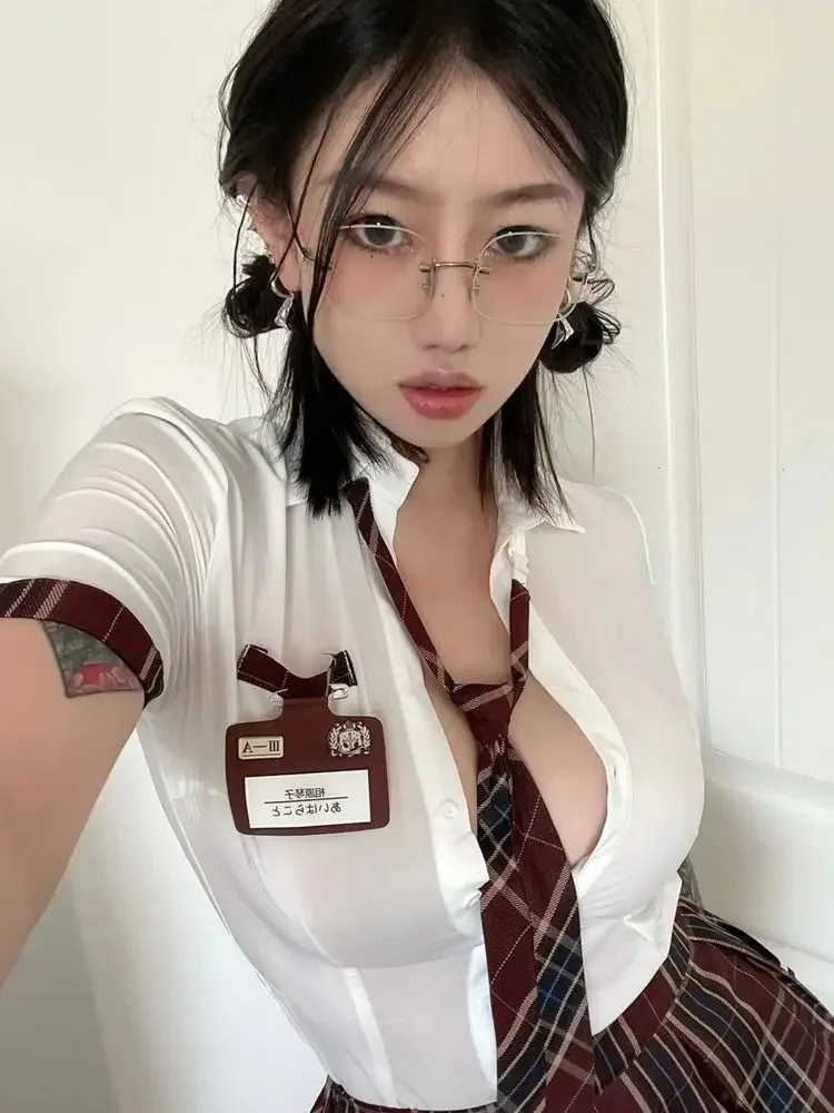 Uniforme saia pura sexy cosplay jk uniforme saia terno cintura departamento japonês ol sexy jk uniforme escolar conjunto