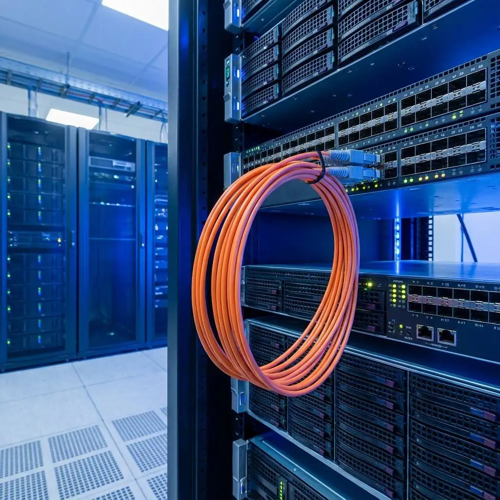 OM2 50/125μm Multimode Simplex LC to LC LSZH Fiber Optic Patch Cable Fiber Optical Jumper Support Customization