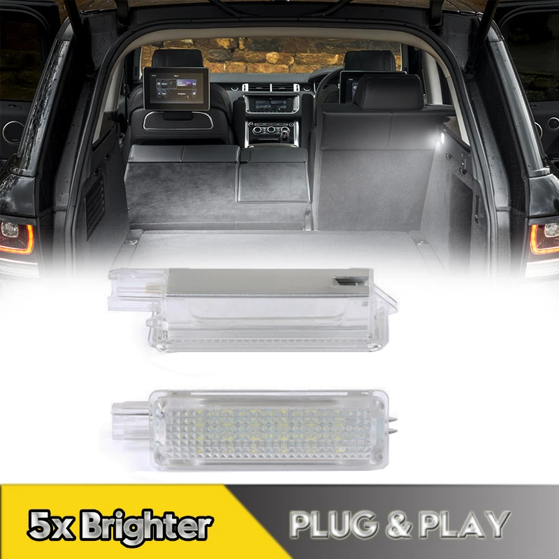 2Pcs No Error For Ford Focus Mustang Fusion Escape LED Trunk Light Luggage Compartment Lamps For Lincoln MKZ MKC Car Accessories