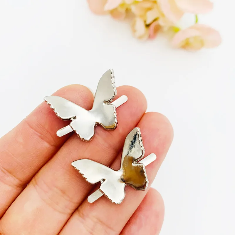 Integrated unibody butterfly shoe charms buckles decorations DIY accessories for wristbands bag unisex gift