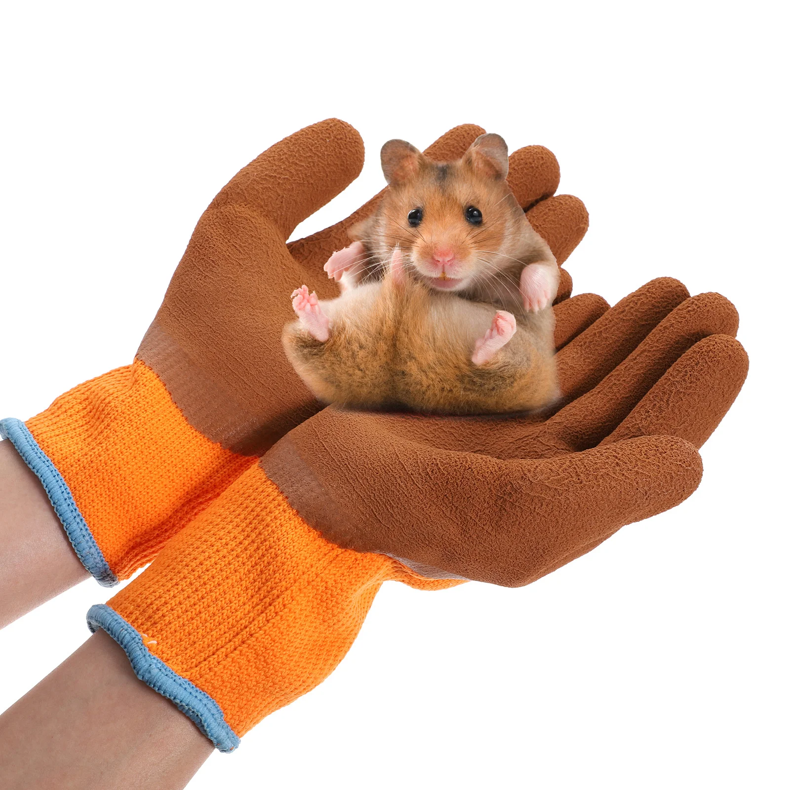 

1 Pair Gloves Thickened Polyester For Small Pets Handling Training Hand Cover Protection Pet Supply Hand Cover