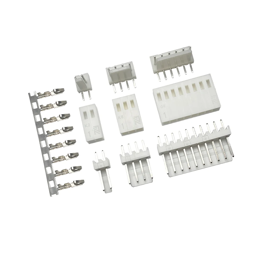 100Pcs KF2510 2.54mm Pitch Wire-to-Board Connector | 2-10 Pin Straight/Curved Pin Header & Housing | Crimp Terminals
