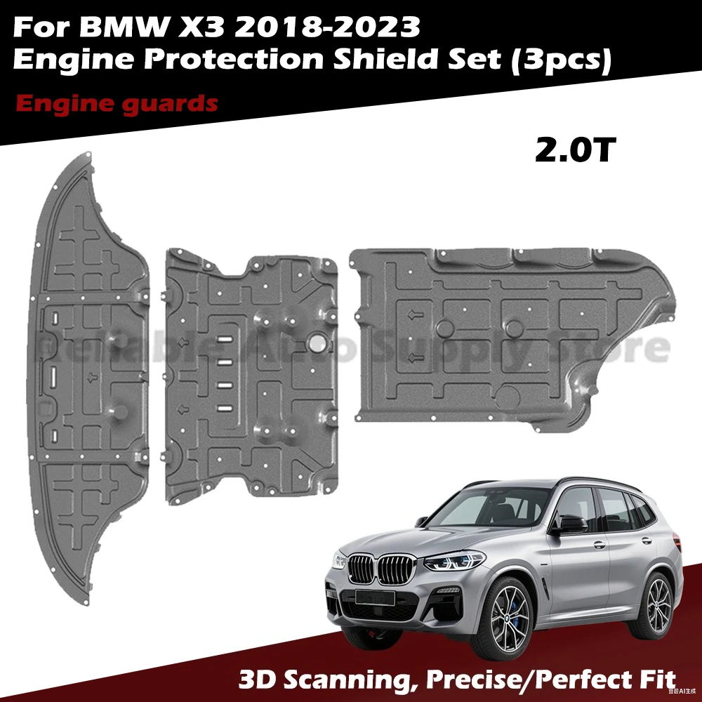 

Усовершенствованная система защиты для BMW X3 2018-2023 — прецизионная инженерия с 3D-сканированием — общая безопасность днища