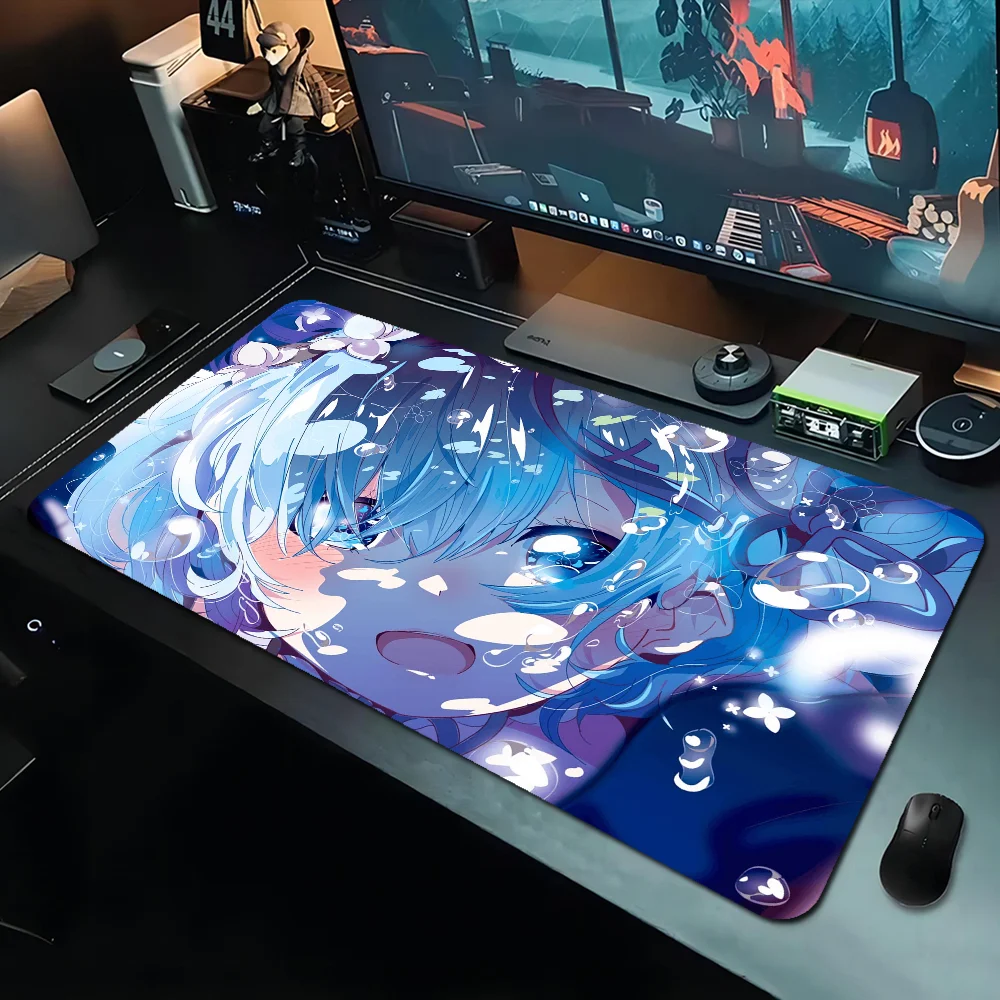 Amine Cartoon R-ReZero Mousepad Boy Pad Natural Rubber Gaming mousepad Desk Mat Size for Gameing World of tanks CS GO Zelda