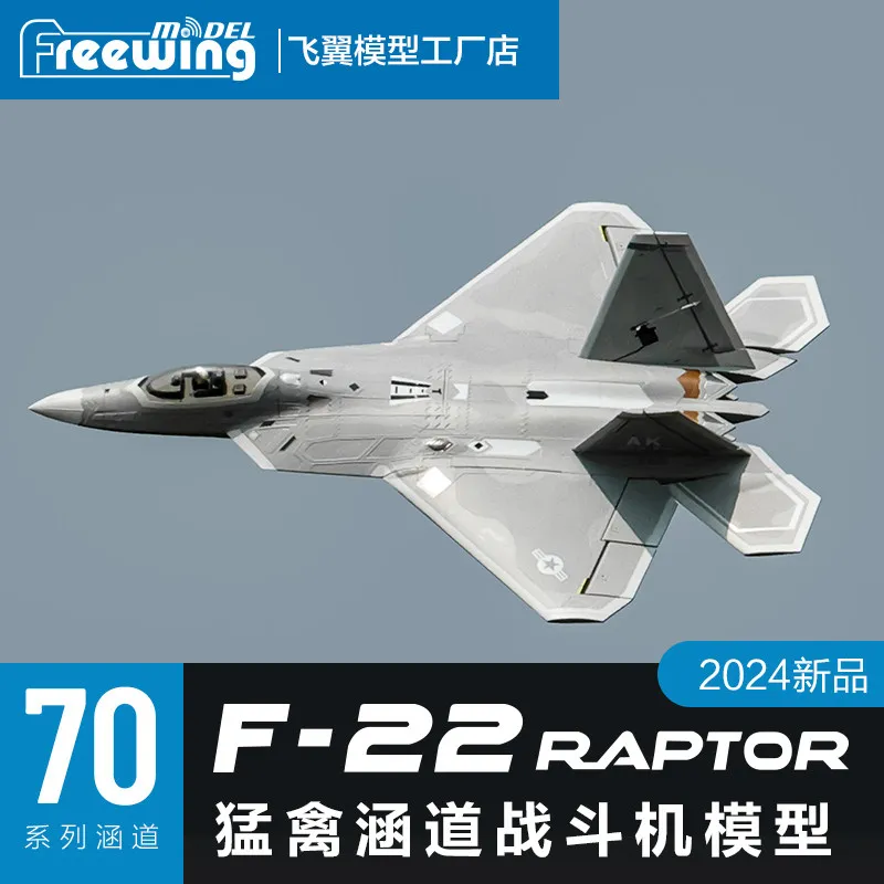Freewing F-22 Raptor 70mm EDF RC Jet Remote Control Airplane Aviation Hobby Model Aircraft For Adult RC Enthusiasts