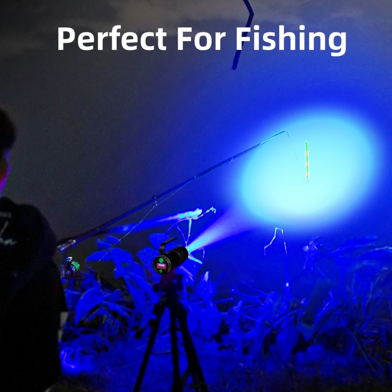 Smiling Shark DY3027 Rechargeable Flashlight, Super Bright XPE Zoomable Torchlight, 3 Light Sources,for Outdoor Fishing, Camping