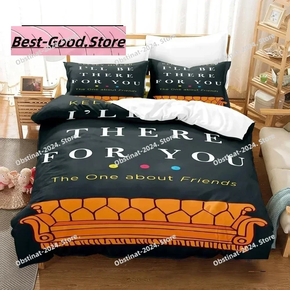 3D Friends Tv Show Comedy Style Bedding Set Printed single Comforter Quilt Duvet Cover Pillow Case 3 Pieces Sets Kids Adult Size