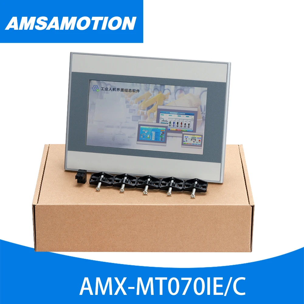 

7-дюймовая сенсорная панель AMX-MT070IE HMI Ethernet для Weinview Delta Siemens Samkoon Mitsubishi XinJe Schneider PLC