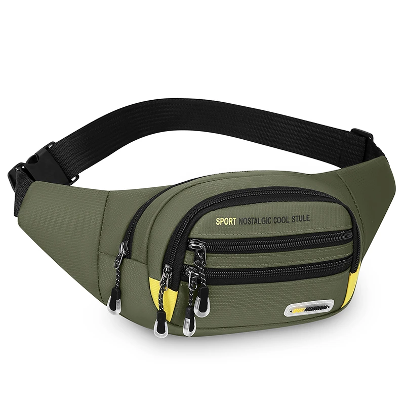 

Fashionable Men's Waist Bag, Multi Pocket Storage, Daily Outdoor Shoulder Bag, Sports Cycling Chest Bag, Commuting Bag, Etc