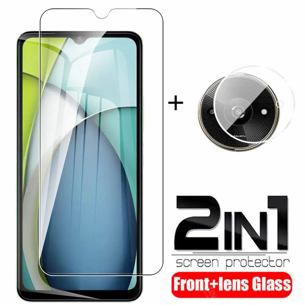 2in1 Tempered Glass Case For Redmi A3x Screen Protectors For Xiaomi Redmi A3x Redmy A 3 x RedmiA3x Camera Lens Protective Films