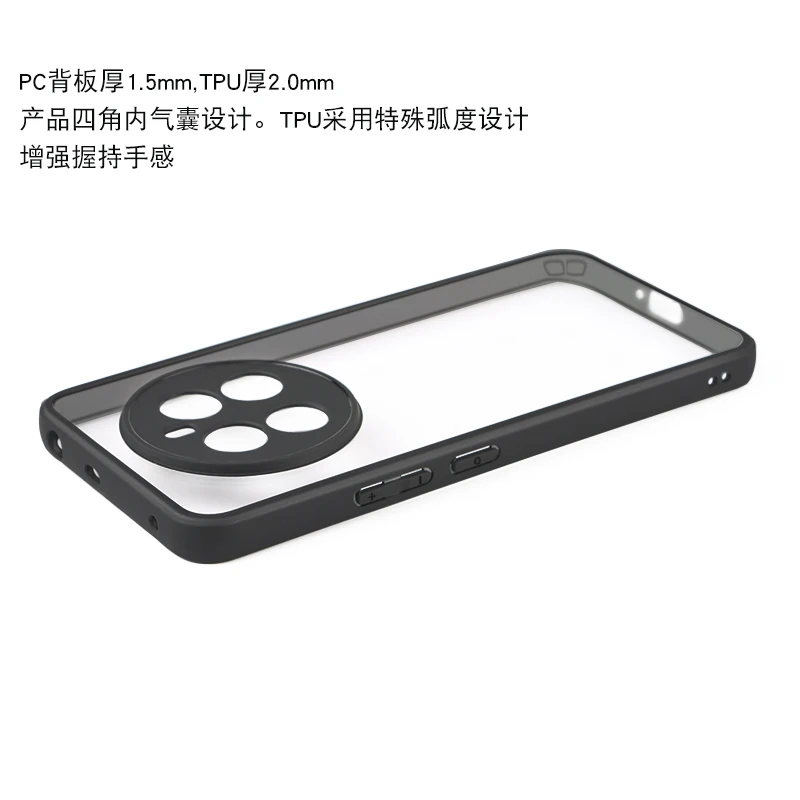 For Realme 12 4G Case For Realme 12 4G Cover Cases Luxury Clear PC + TPU Shockproof Protective Phone Back Cover For Realme 12 4G