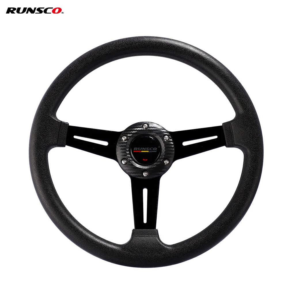 330mm 13inch PU Racing Steering Wheel 6-Bolt 70mm PCD Deep Dish Lightweight Sport Drift Steering Wheel for Tuning Car Universal