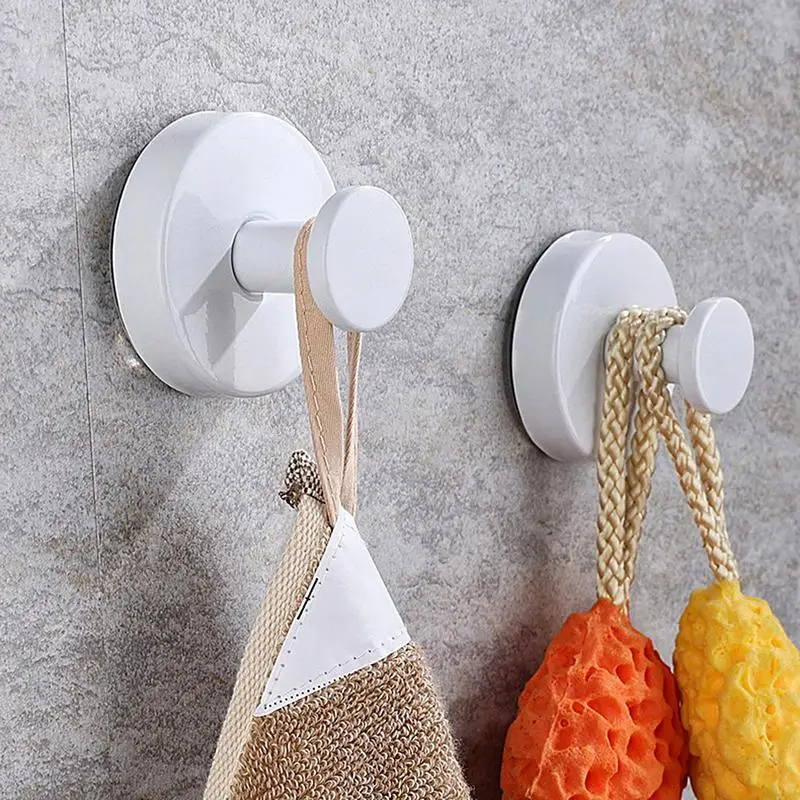 

Stainless Steel Hooks Suction Cup Towel Hooks for Wall 2X Reusable Coat Hooks with 15 lbs Bearing Load Space Saving Robe Hooks