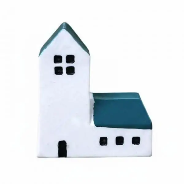Traditional Craft House Model Resin Mini Landscape Ornament Home Decorative Figure for Decoration Gardens