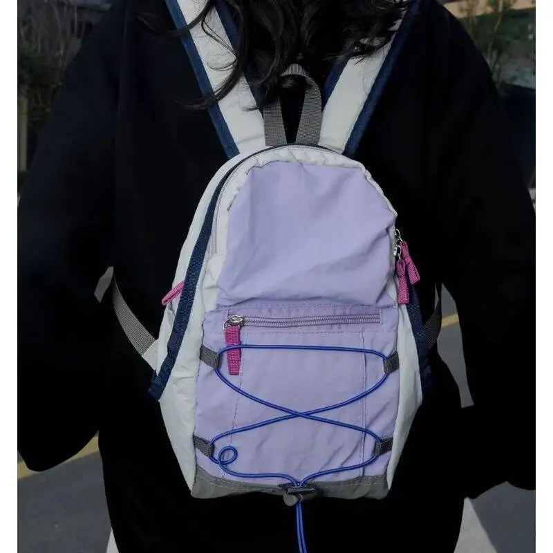 Outdoor Hiking Backpack Fashion Lightweight Mini Backpack Portable Multifunctional Shoulder Bag Large Capacity School Outdoor