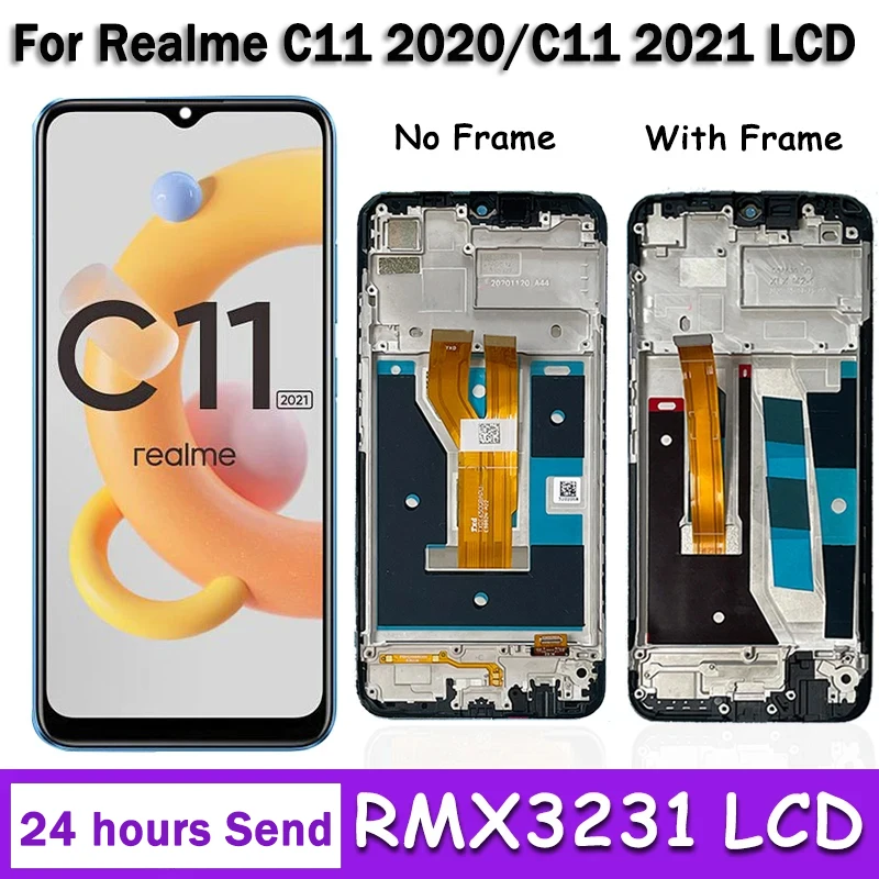 Tested C11 LCD For OPPO Realme C11 2020 LCD RMX2185 Display Touch Screen Digitizer Assembly For Realme C11 2021 LCD RMX3231