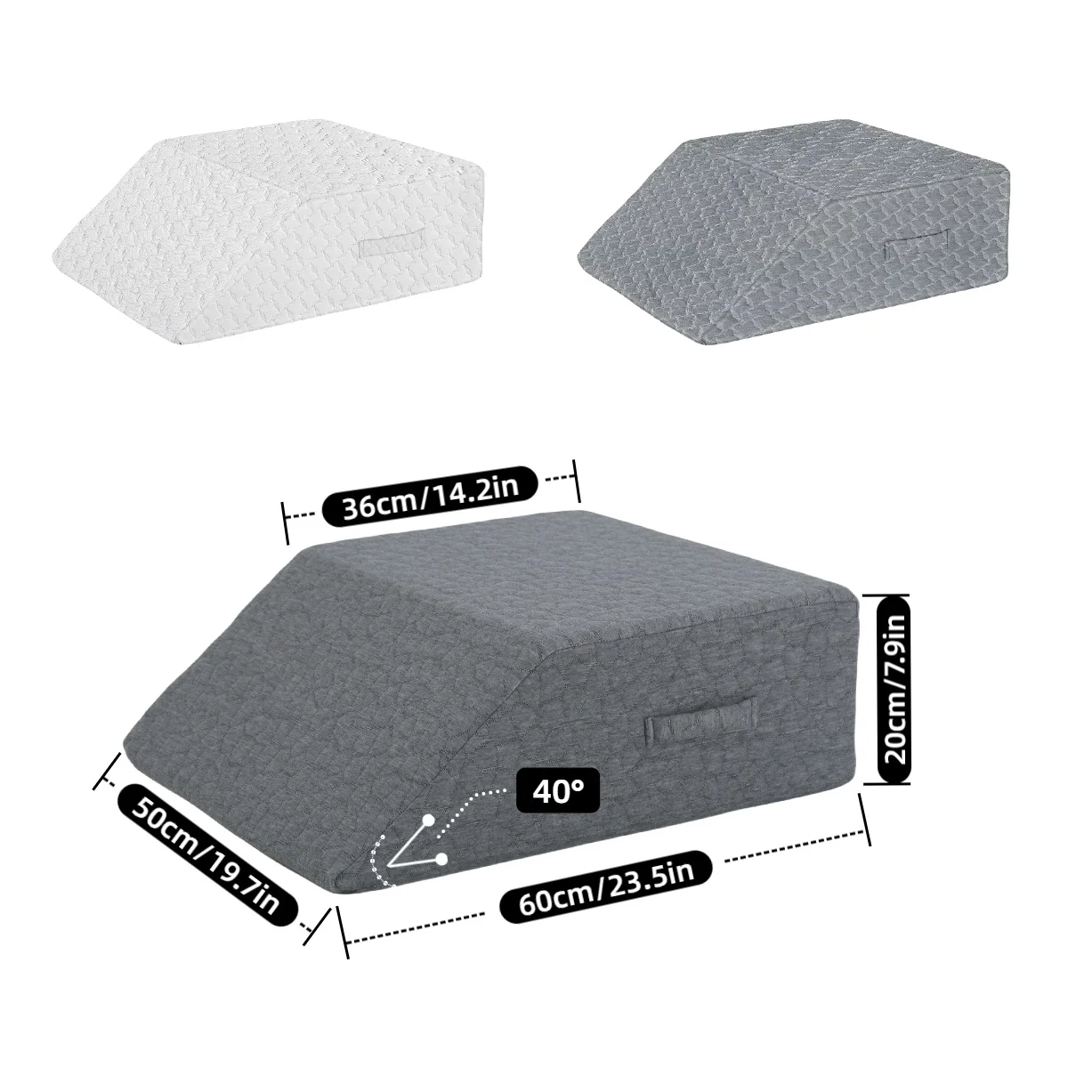 Leg Pillow Memory Foam High Resilience Bed Reading Relaxation Leg Pillow Rest Sleeping Leg Wedge Pillow for Side Sleeping