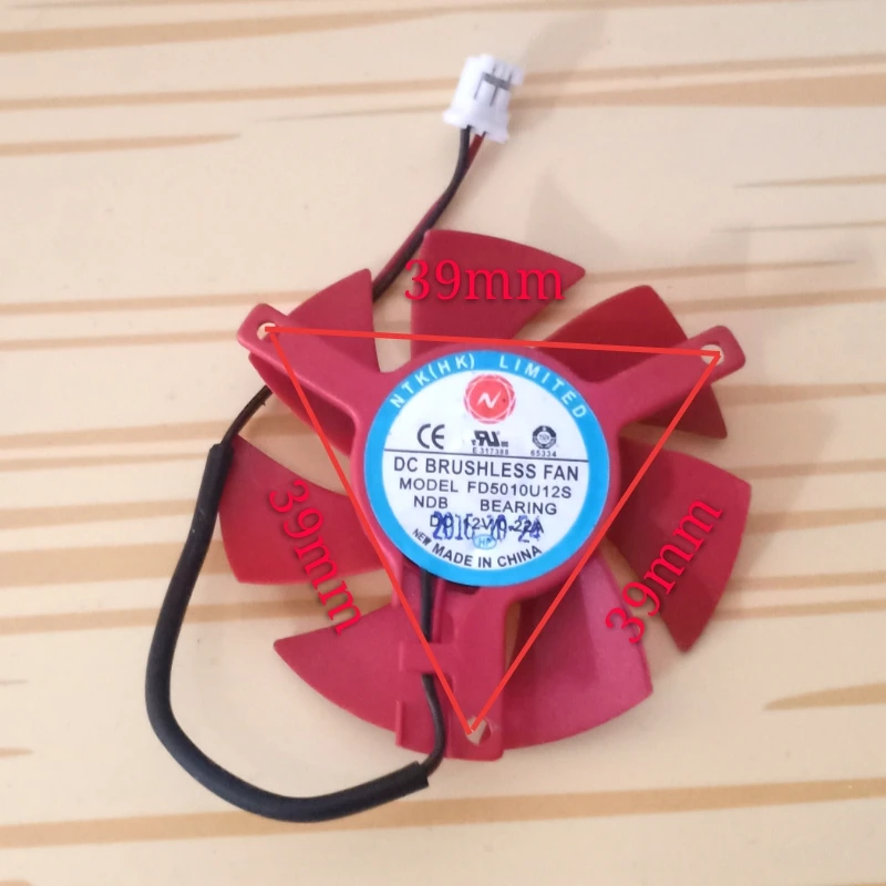 Cooling Fan for FD5010U12S 12V 0.22A cooling fan hydraulic hole distance 39mm diameter 47mm