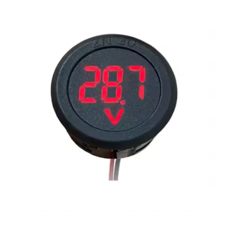DC4-100V LED-display Circulaire tweedraads Automotive Voltmeter Digitale autospanningsstroommeter Volt Detector Tester Monitorpaneel