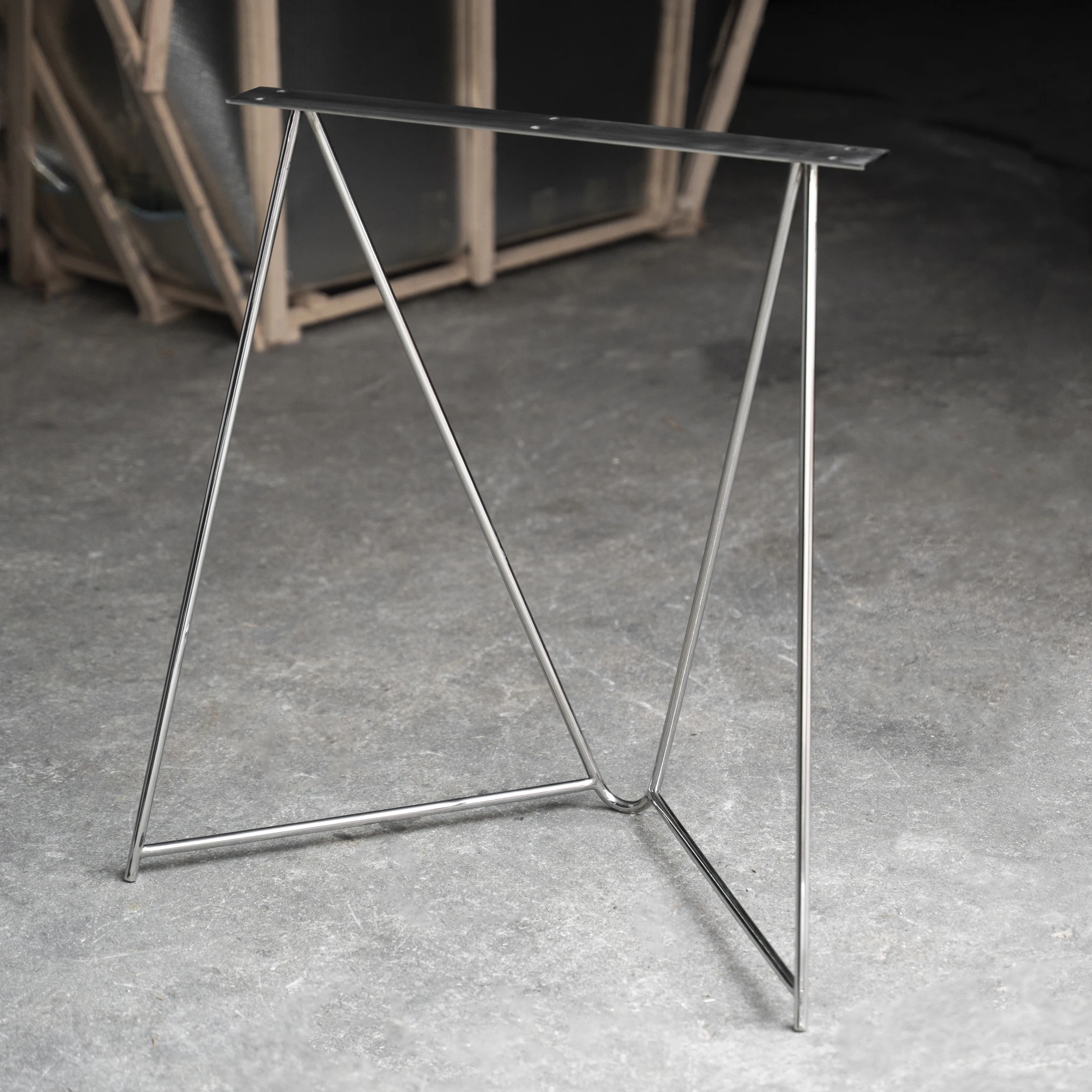 

Stainless steel bright table rack table legs bracket ins wind office computer desk feet
