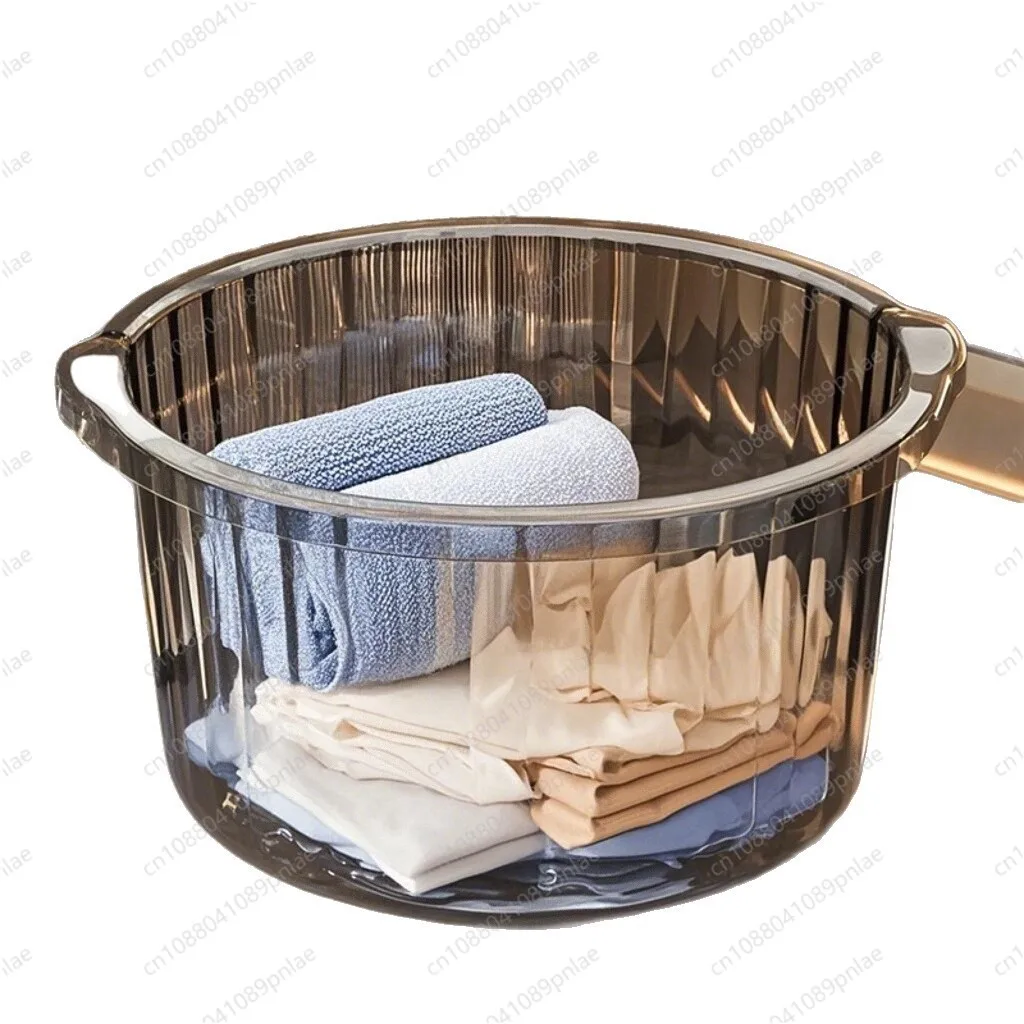 Multifunctional 2-in-1 Laundry Foot Basin Large Deep Plastic Washbasin
