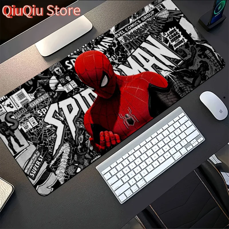 

1pc Marvel Spider-Man Comic Style Large Gaming Mouse Pad, Extra-Large Rubber Base Desk Mat, Washable, Perfect for E-Sports Room