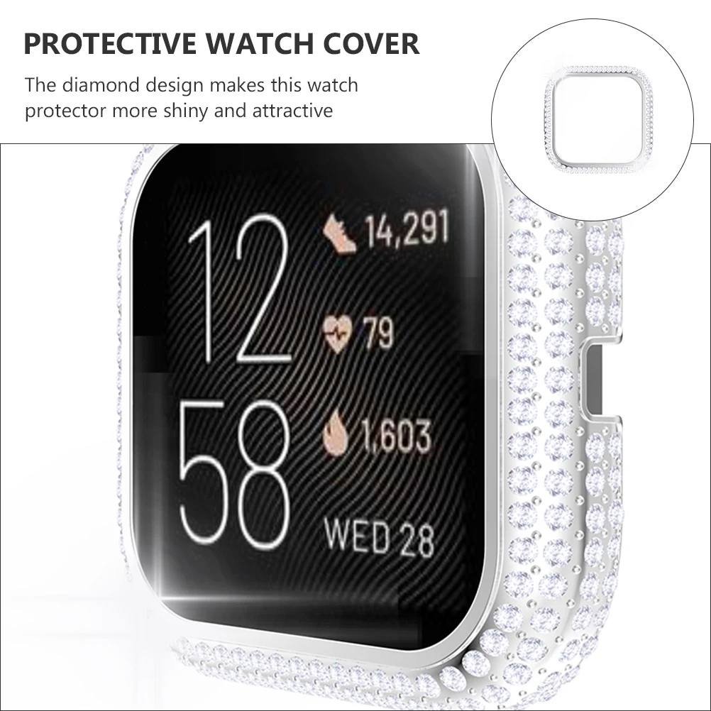 

Protectors Diamond Case Watch Protective PC Electroplating Full Drill Accessories