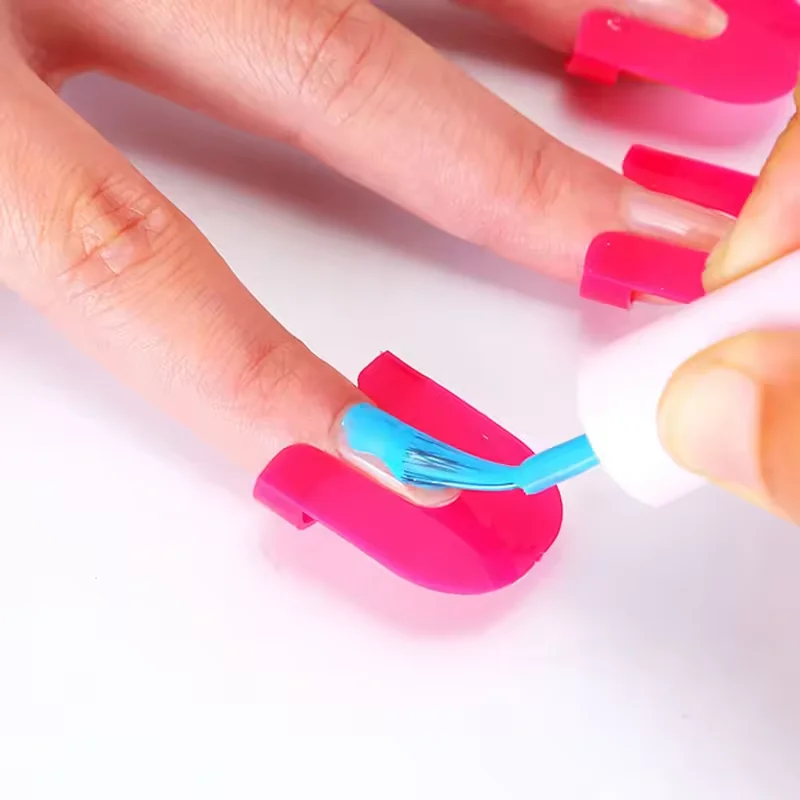 26-teiliges Set Nagellack-Schutzfolien für Nageldesign, Nagelhautschutz-Band, Auslaufsichere Nagelschutz-Aufkleber in Beuteln – Detail 7