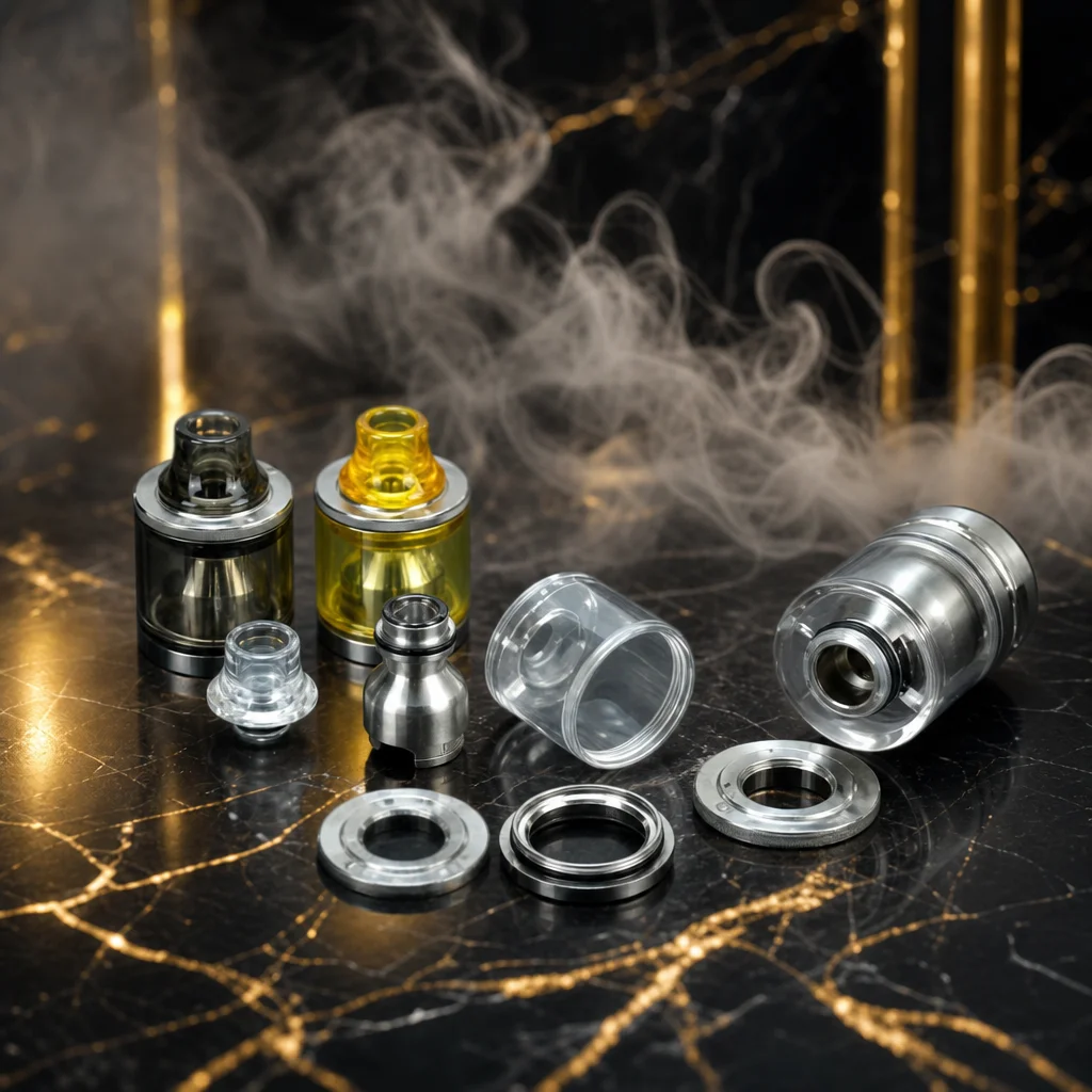 

Taifun GT5 GTV RTA 25mm Rebuildable Tank with Top Filling and Bell Cap - Wolfcoolvape Style Nano Kit